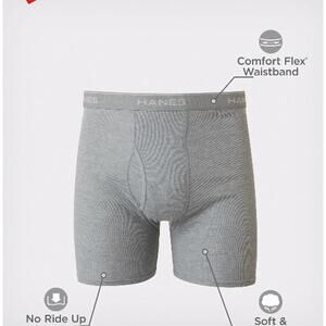 Hanes Men's Small 6 Pack Comfort Flex Cotton Boxer Brief Underwear K15-10